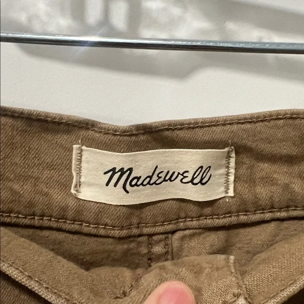 Madewell Women's Tan Emmet Wide Leg Crop Pants Size 29 - Picture 4 of 9